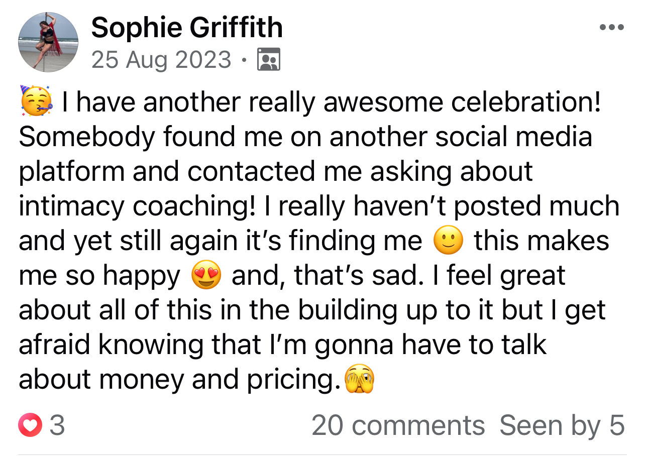 Testimonial from Sophie Griffith